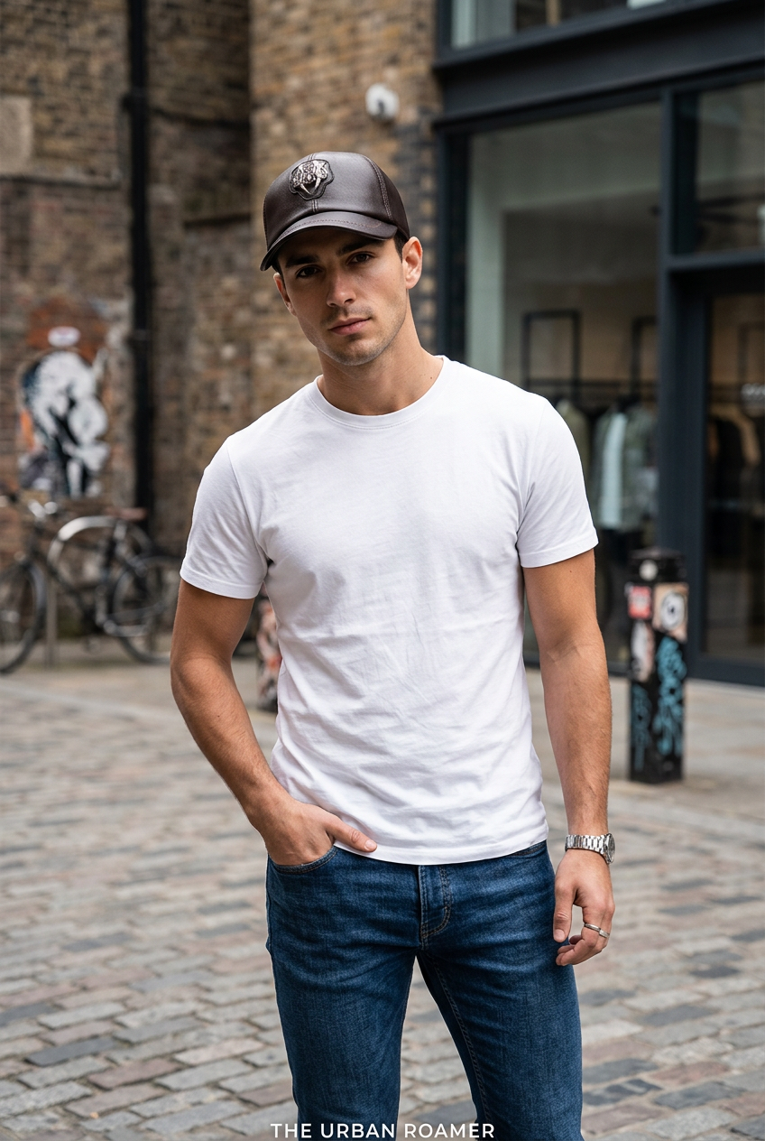 Mcguire Genuine Goat Leather Dome Crown Cap