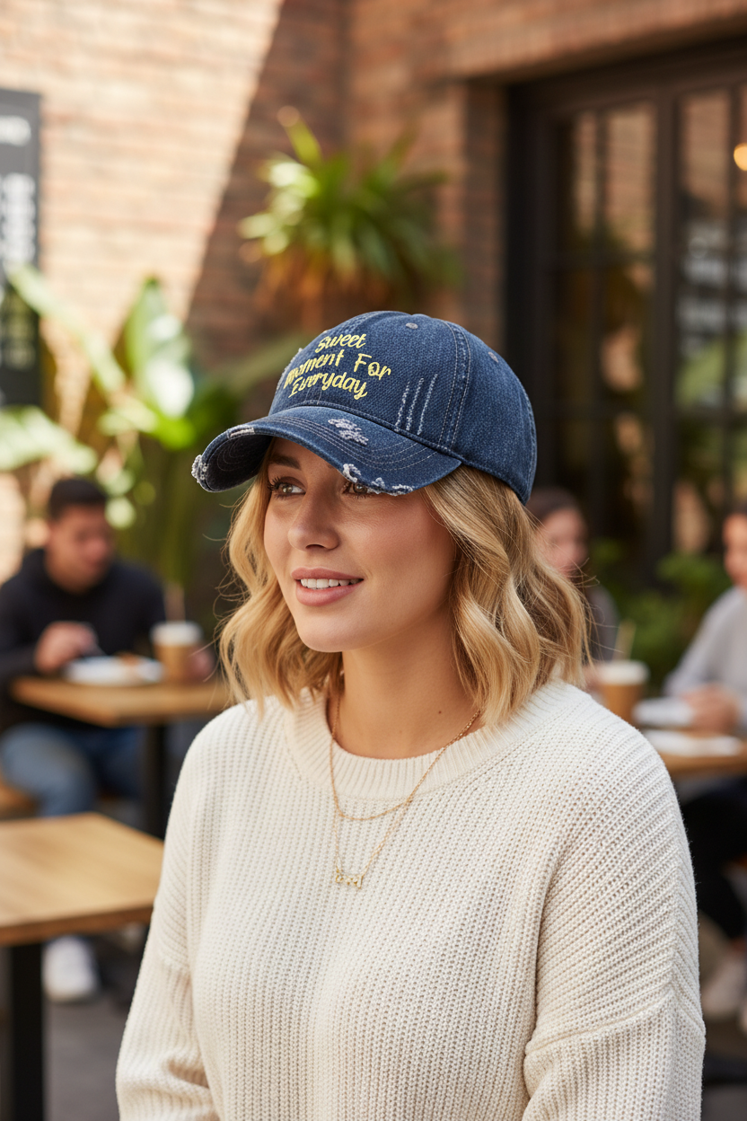 Perry Denim Cotton Baseball Cap