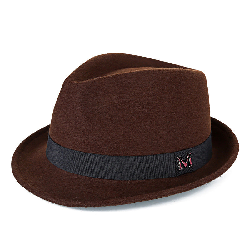 Middle-aged And Elderly Men's Pure Wool Green Hat