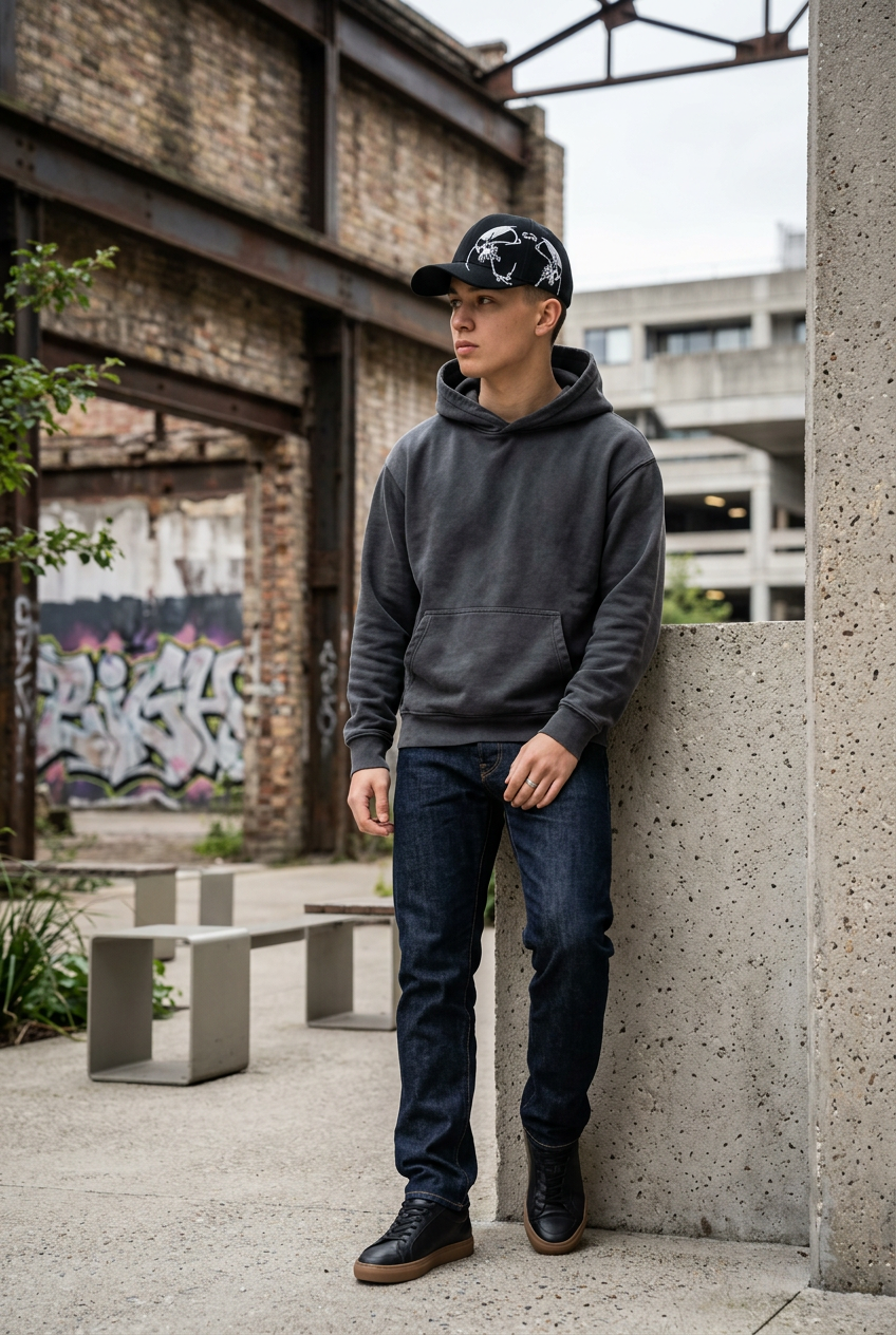Skull Embroidered Satin Baseball Cap, Adjustable