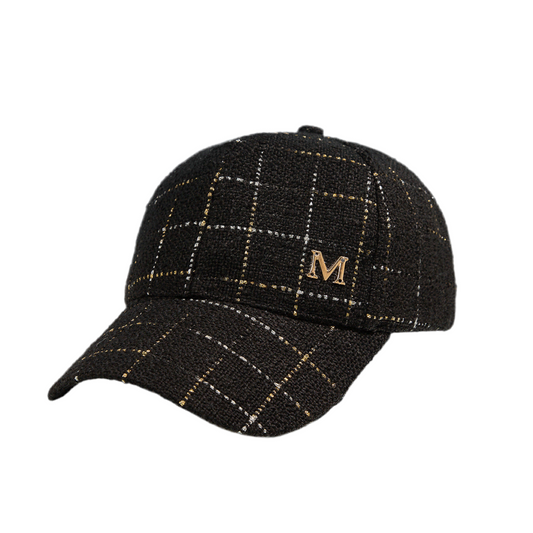 TheCapSpot - Plaid M Baseball Cap