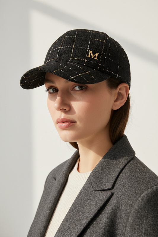Felix Plaid M Baseball Cap – UV Protection, Medium 56–58cm