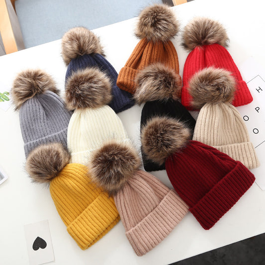 TheCapSpot - Woolen Cap Fur Stocking Cap