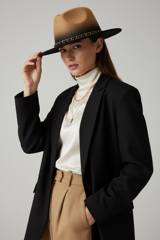 Carlsbad Wool Blend Winter Top Hat, 58cm