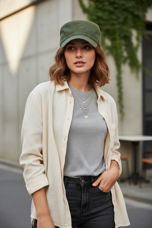 Connor Cotton Military Cap – Adjustable UV Protection