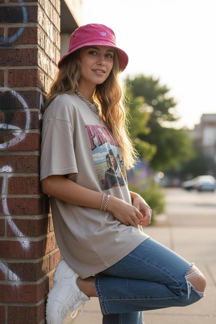 Crown Bucket Hat – Flat Top Sun Protection
