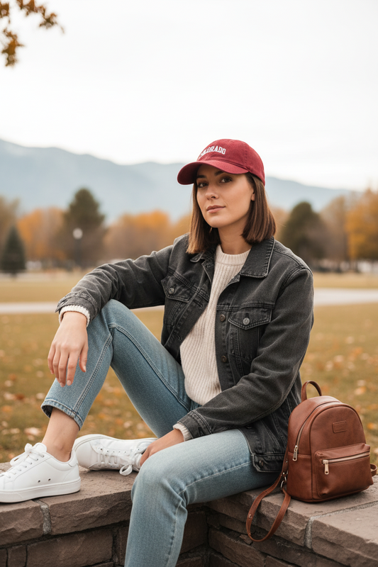 Chiles Collection Knitted Lambswool Baseball Cap – Red, One Size