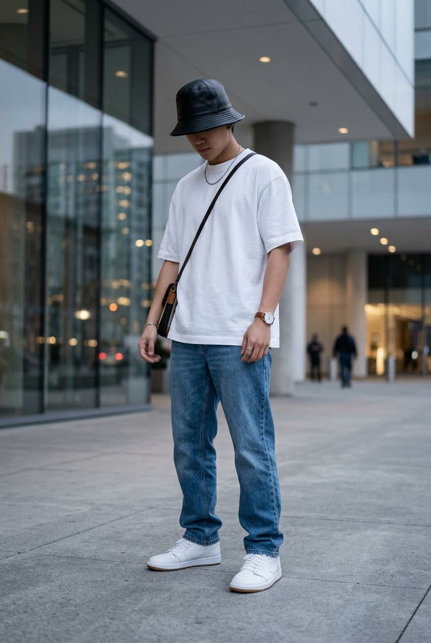 Hamilton Genuine Sheepskin Leather Bucket Hat