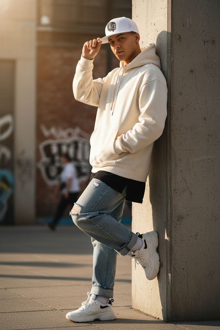 Tolliver Embroidered Cotton Snapback | Flat-Brim Hat