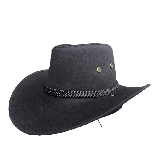 Thompson Suede Bell Crown Cowboy Hat – Medium (56–58 cm)