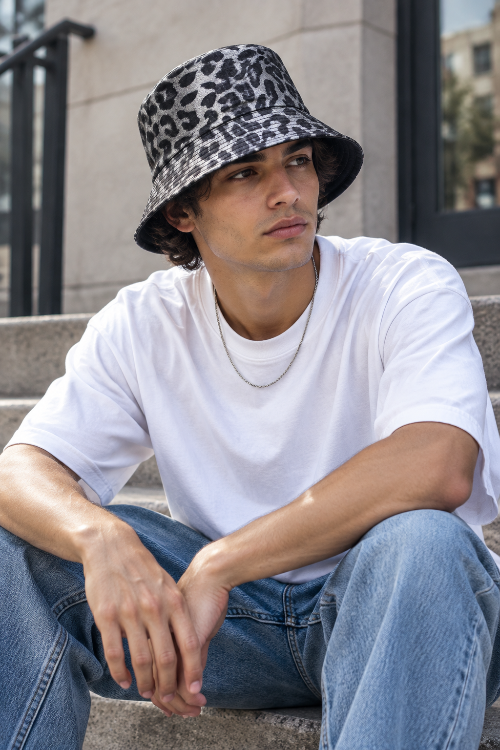 Silverstone Animal Pattern Bucket Hat