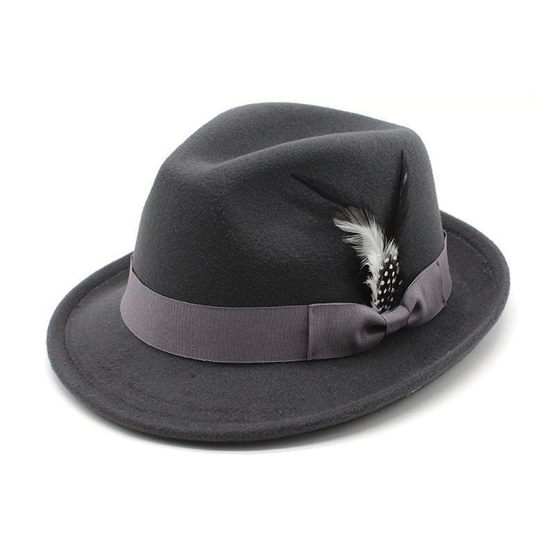TheCapSpot - Billycock Feather Fur Felt Hat