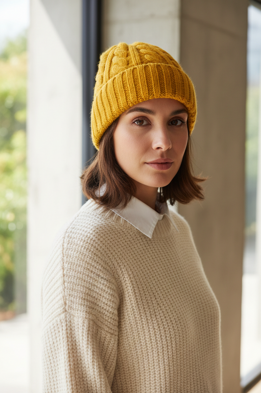 Clyde Acrylic Knit Beanie Hat