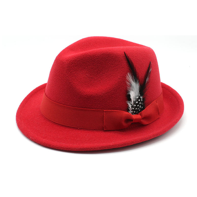 TheCapSpot - Billycock Feather Fur Felt Hat