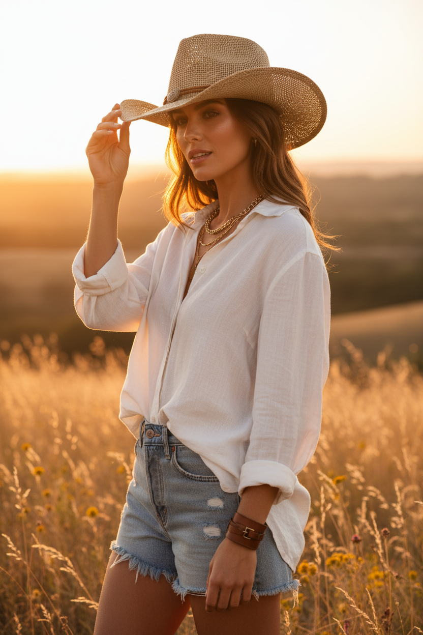 Knighton Cowboy Straw Hat