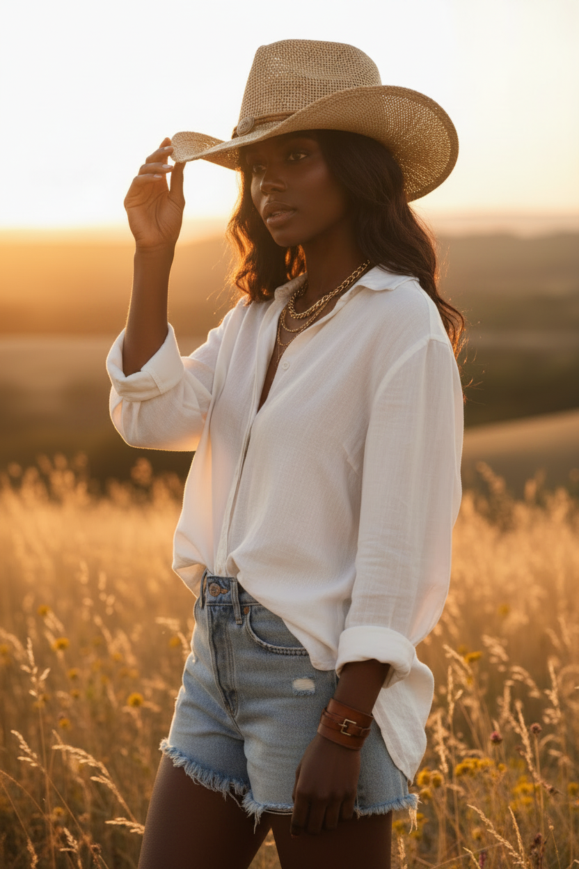Knighton Cowboy Straw Hat