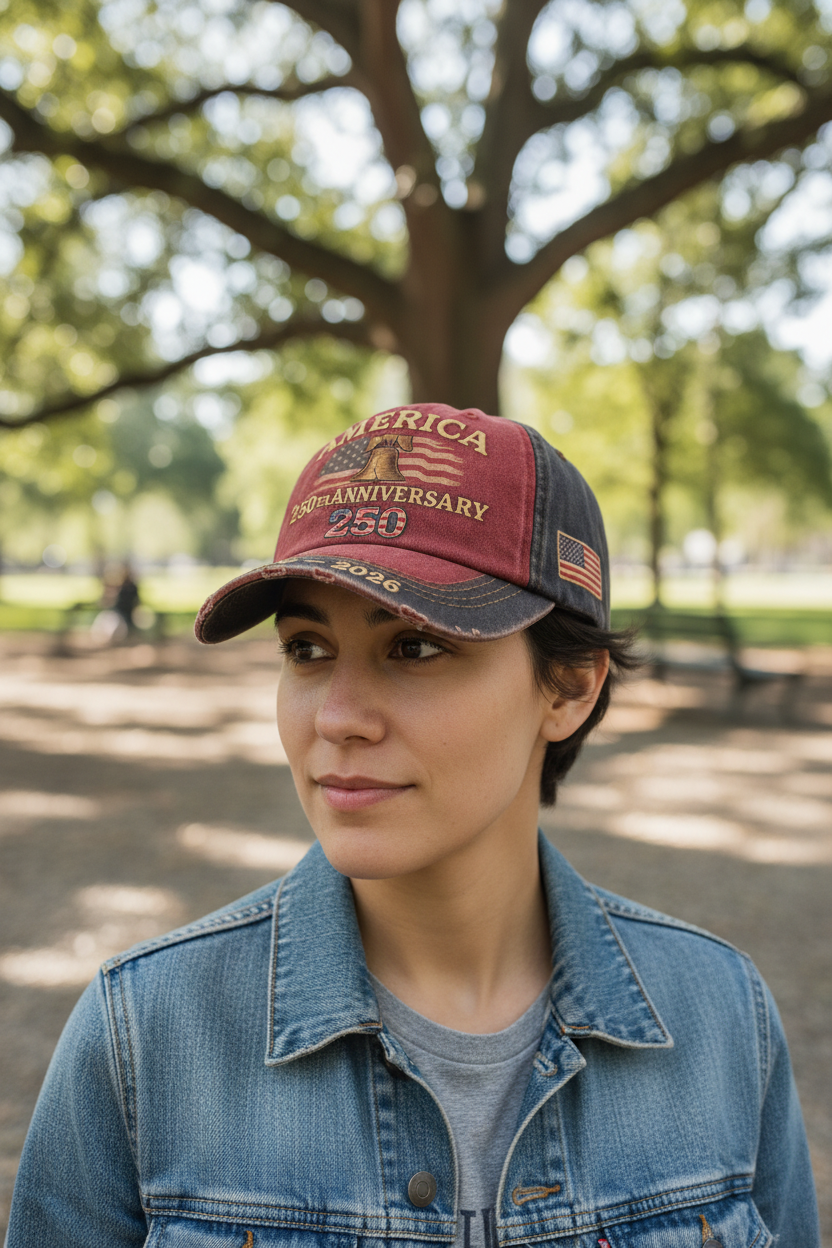 USA 250th Anniversary Cotton Baseball Cap