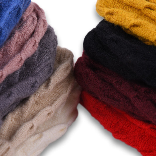 TheCapSpot - Solid Color Beanie  Set