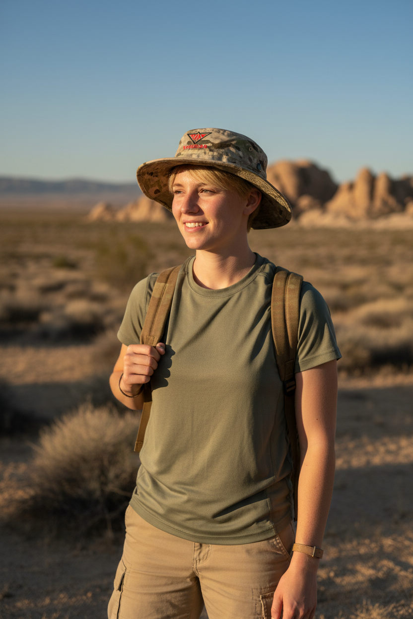 Beverly Camouflage Bucket Hat – UV Protection, Unisex