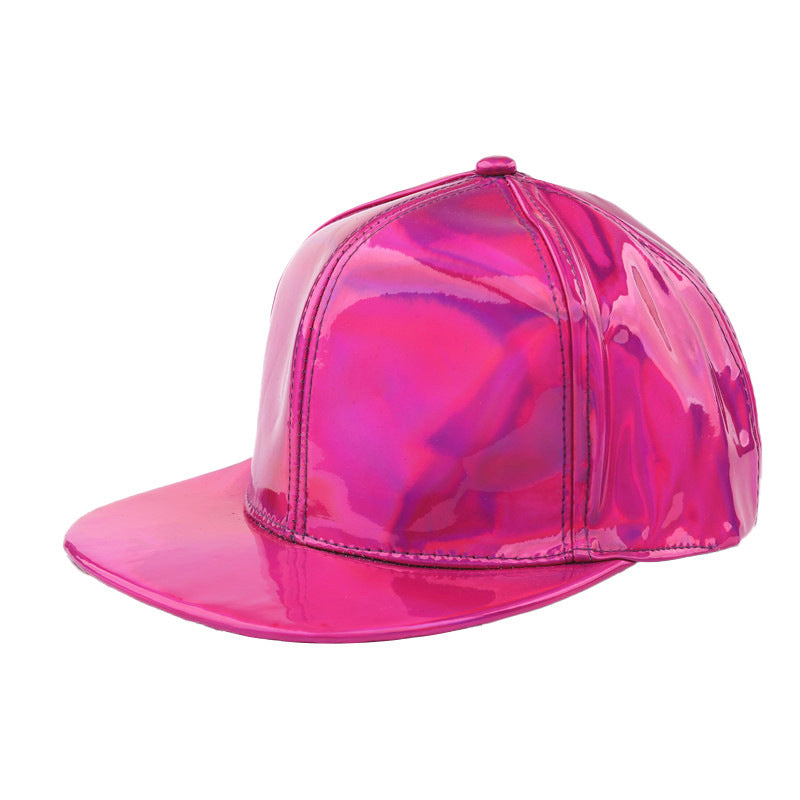 TheCapSpot - Reflective Brim Leather Cap