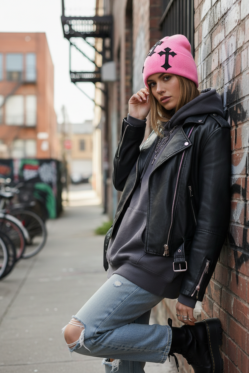 Kettles Cross Wool Beanie Hat