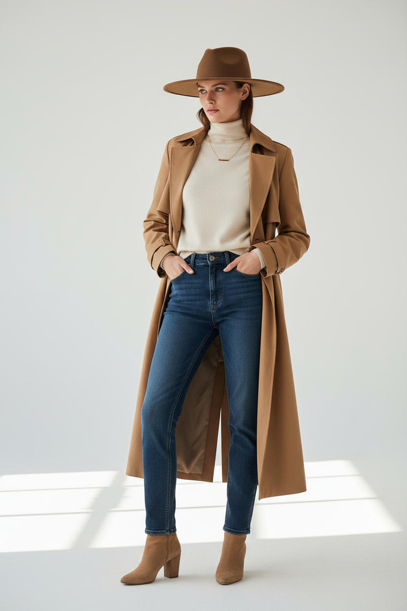 Cassell Wide Brim Fedora Hat – Cashmere Cotton Blend