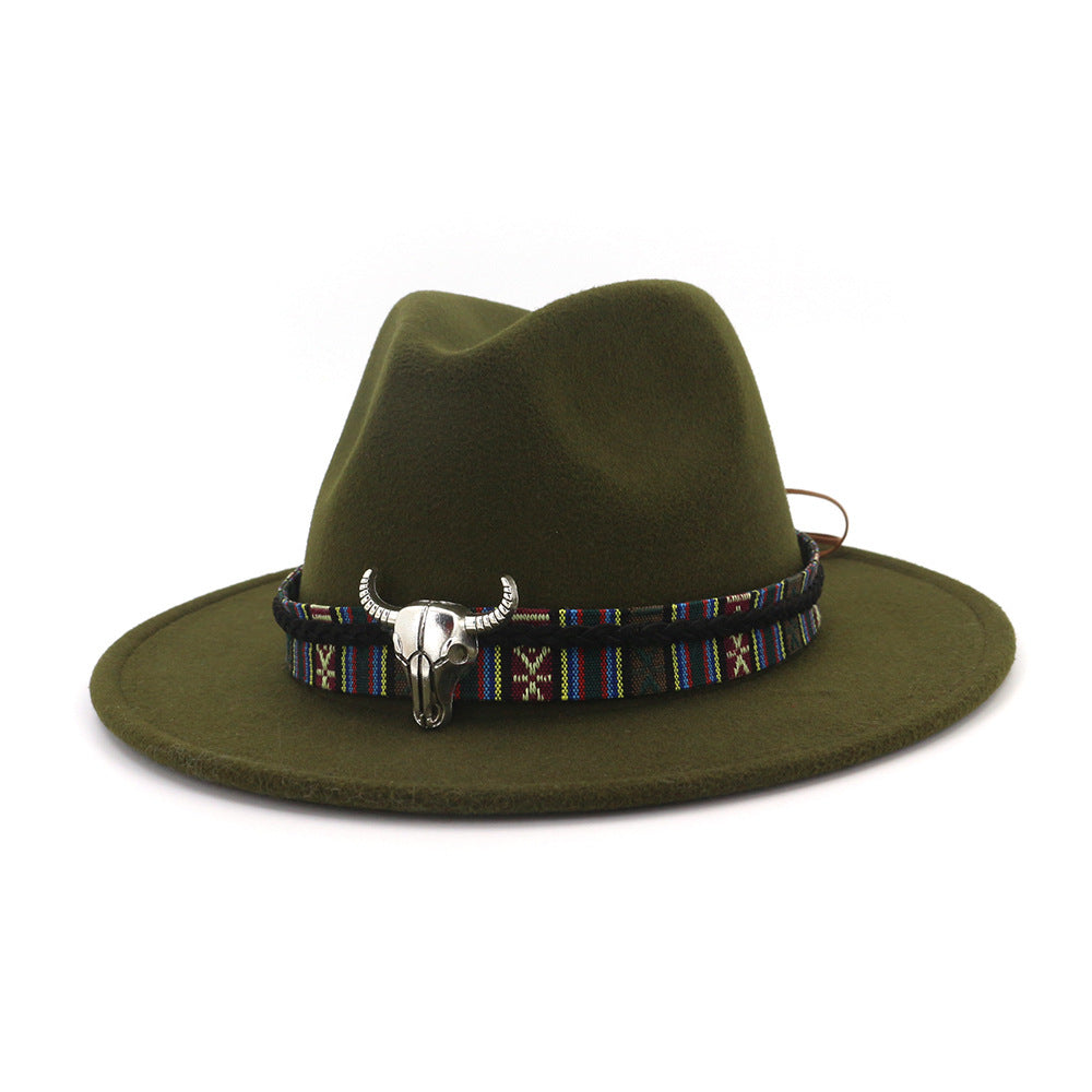 TheCapSpot - Woodlands Fedora W/Bull