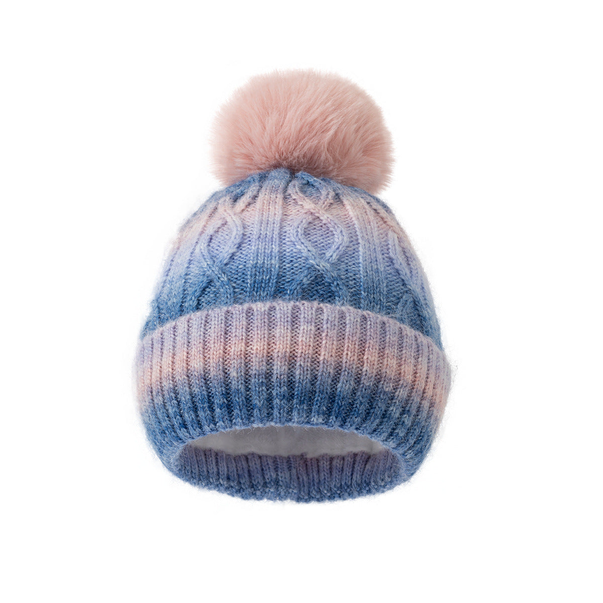 Canton Gradient Knit Pom-Pom Beanie Hat