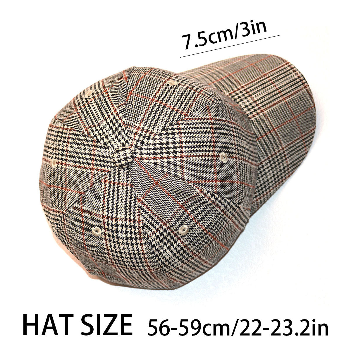 TheCapSpot - Plaid Knitted Cap