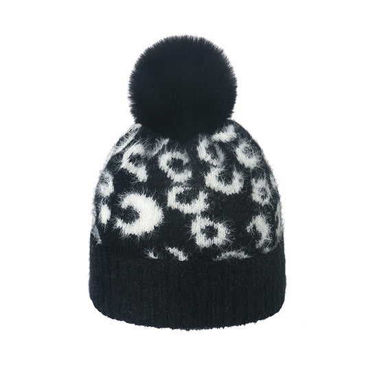 TheCapSpot - Leopard Print Knitted Hat