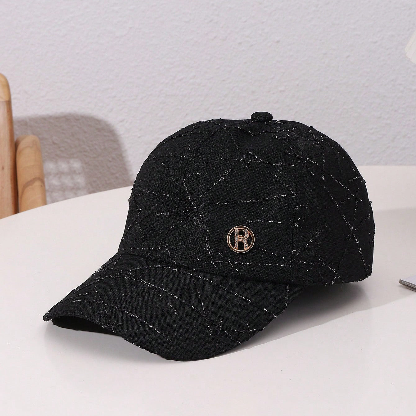 TheCapSpot - Cosby Silk Texture Rhinestone Baseball Cap