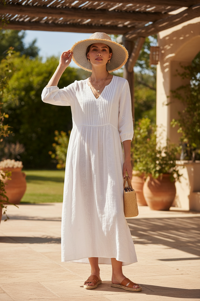 Cormier Wide Brim Straw Sun Hat