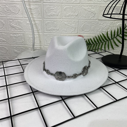 TheCapSpot - Chain Fedora Cap