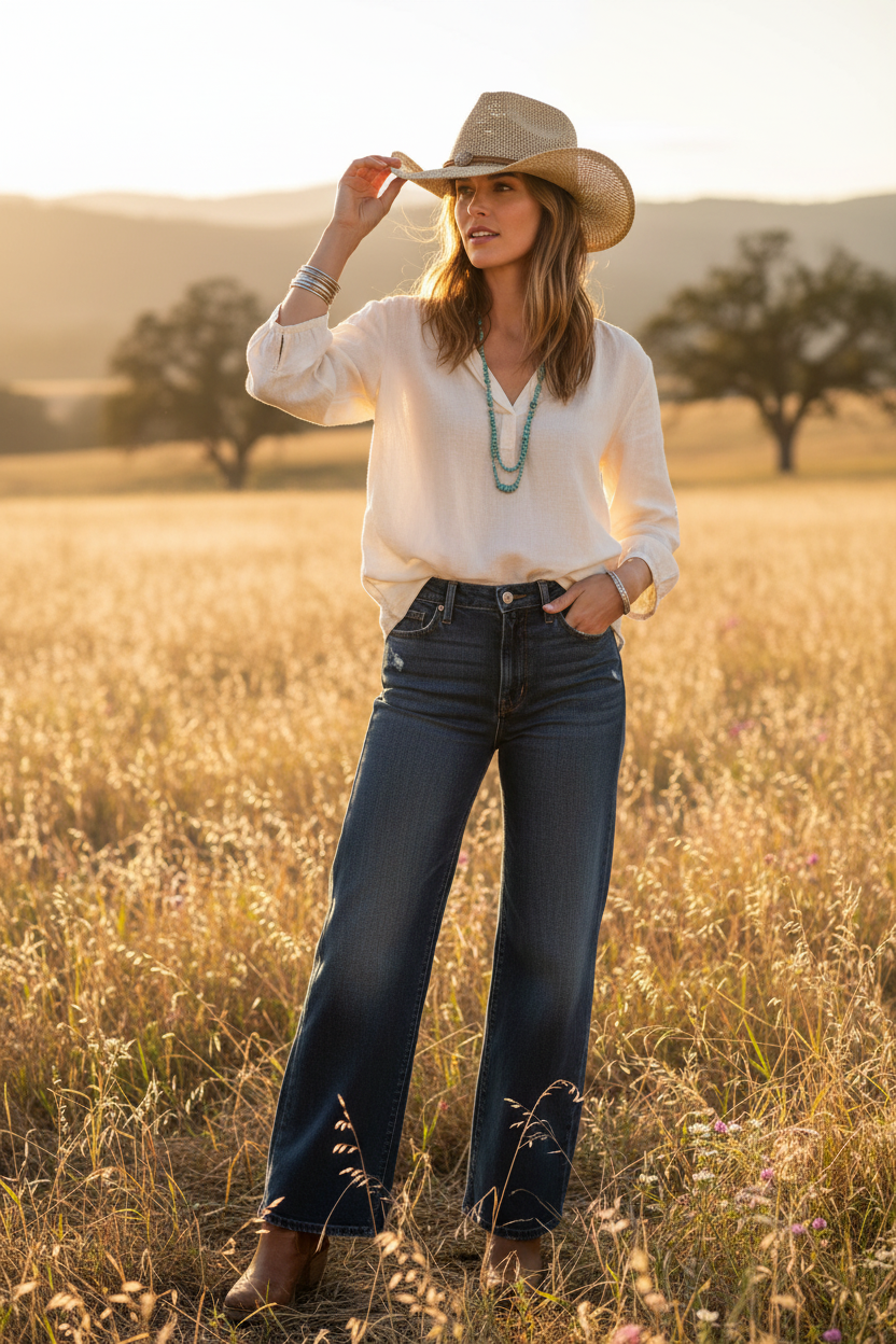 Knighton Cowboy Straw Hat