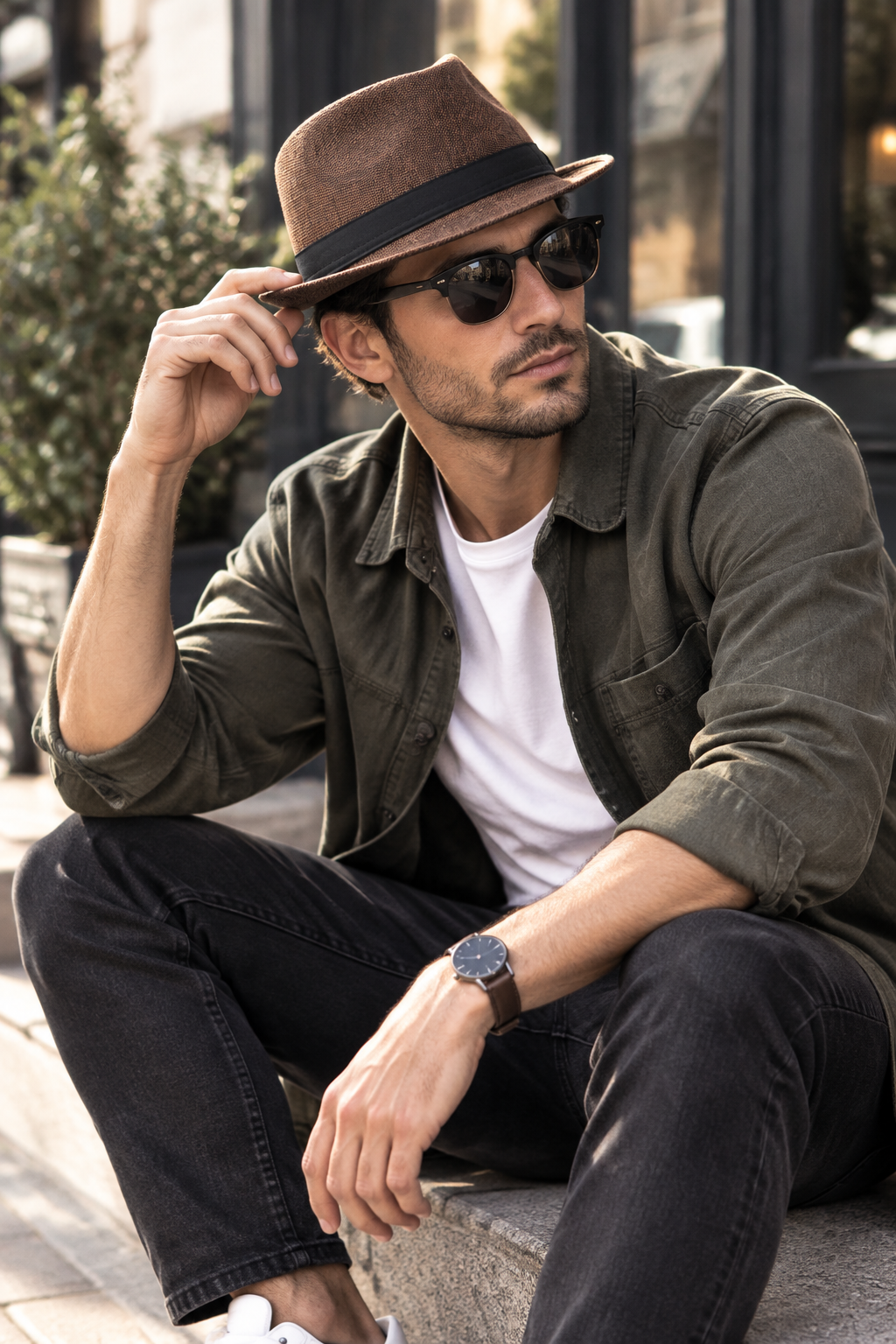 Fondsworth Linen Fedora Hat – 58cm