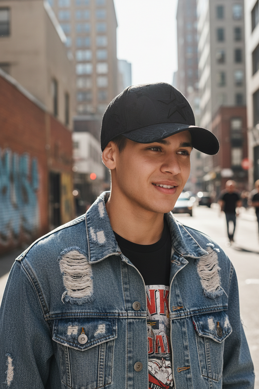 Oakliff High-Top Wide Brim Baseball Cap