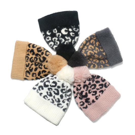 TheCapSpot - Leopard Print Knitted Hat