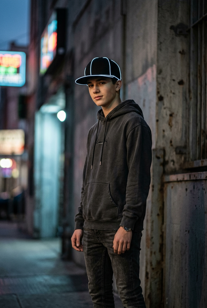 Elgin Luminous LED Baseball Cap – Adjustable Hip Hop Hat