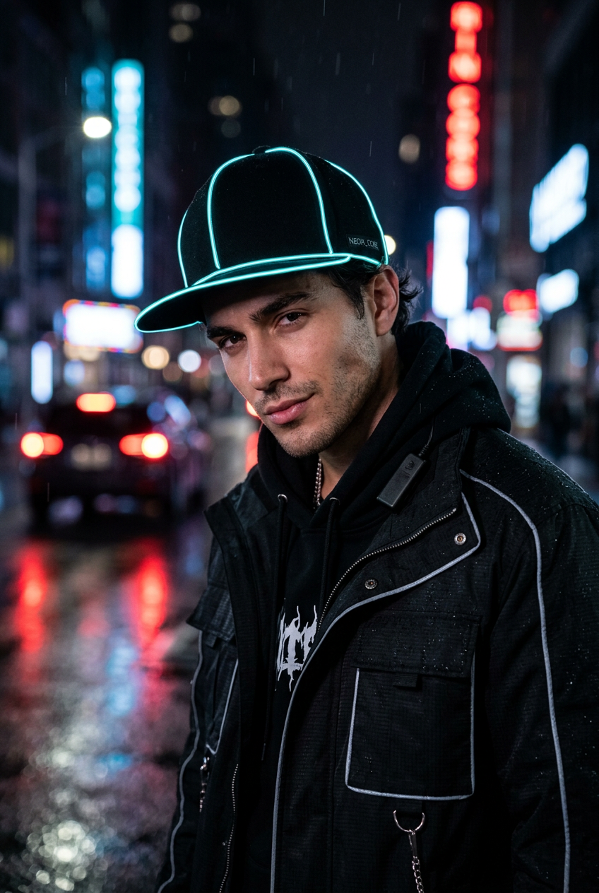 Elgin Luminous LED Baseball Cap – Adjustable Hip Hop Hat