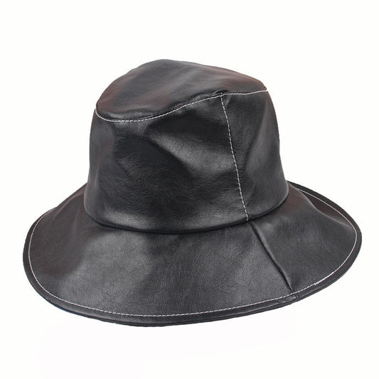 TheCapSpot - Big Brim Fisherman Hat Soft Leather Cowboy Hat