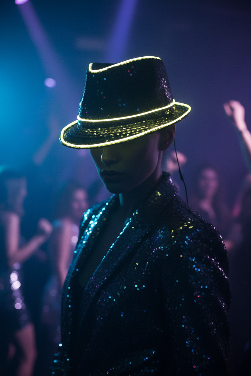 Glowing Sequins Fluorescent Hat – Unisex One Size