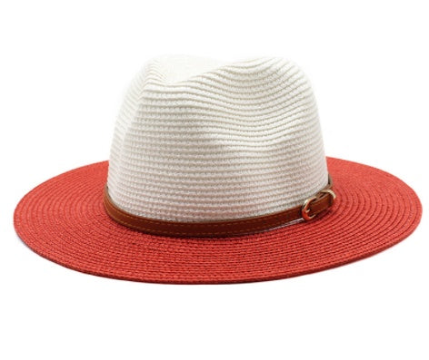 TheCapSpot - Two-Tone Straw Hat