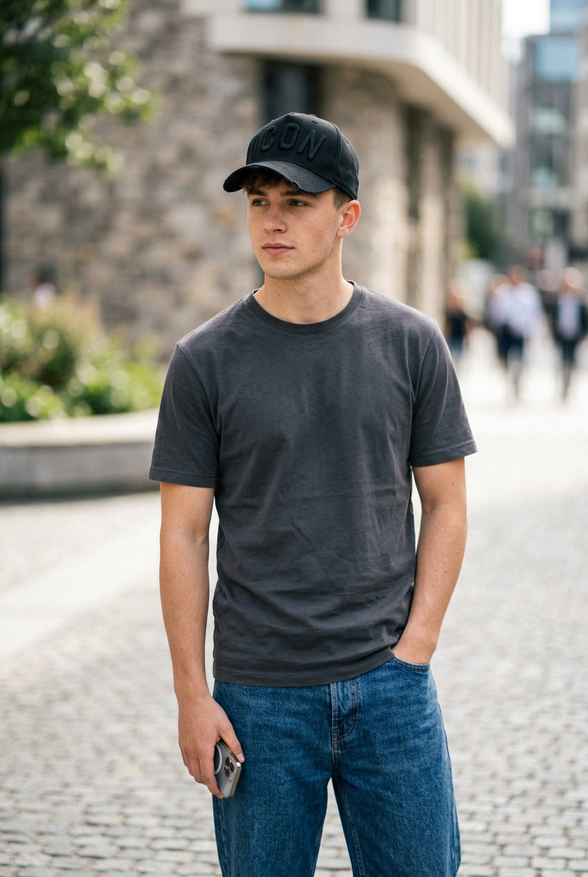 Icon Cotton Baseball Cap – Adjustable, Embroidered