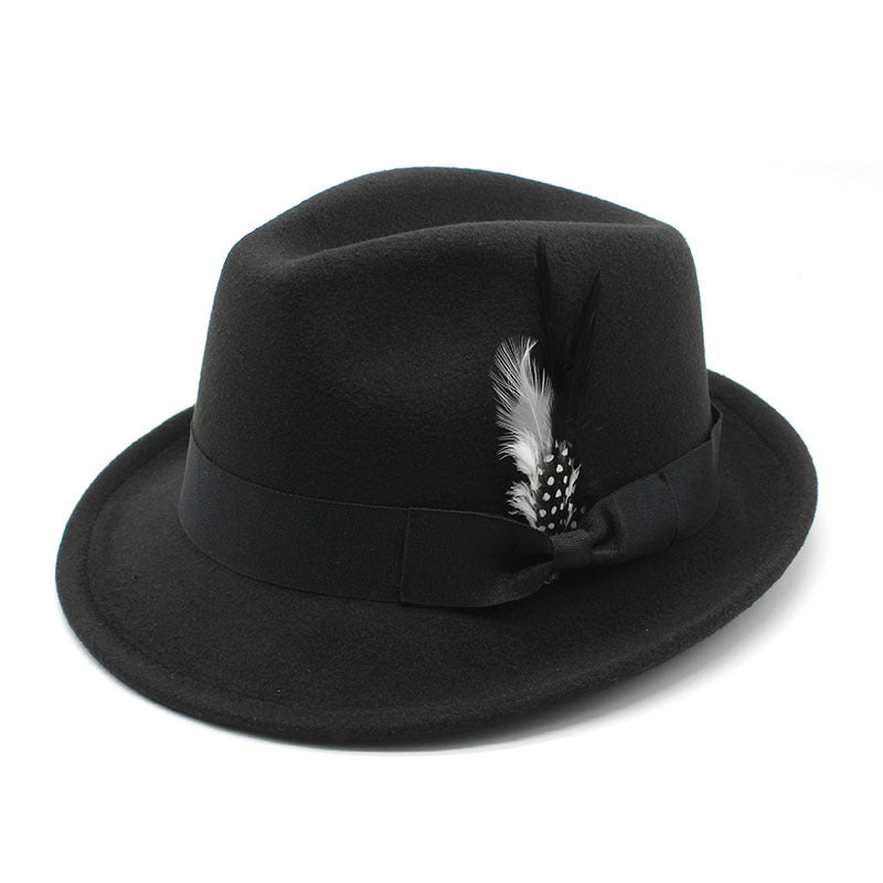 TheCapSpot - Billycock Feather Fur Felt Hat