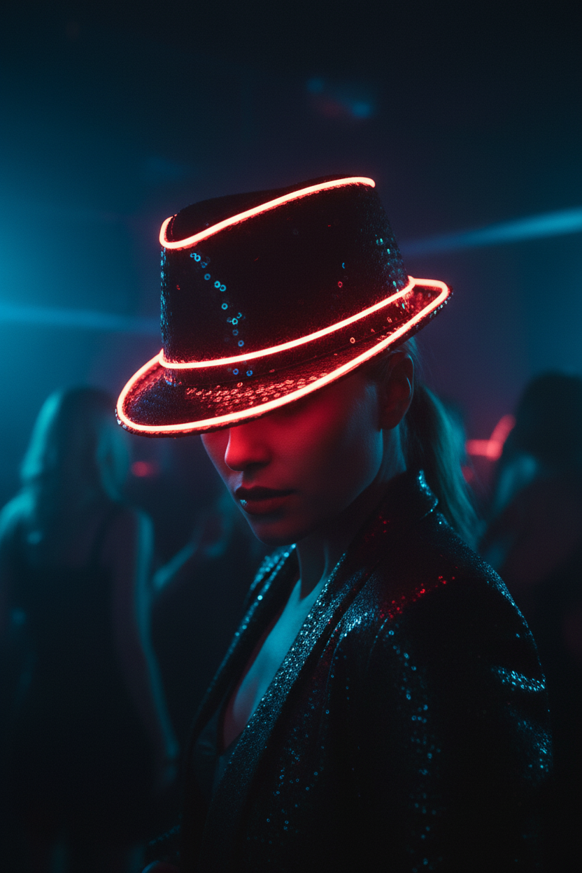 Glowing Sequins Fluorescent Hat – Unisex One Size