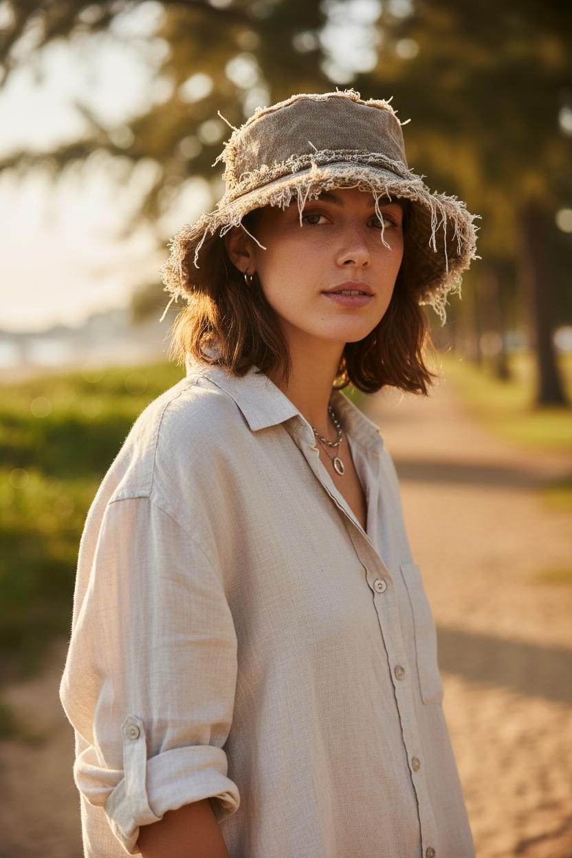 Vance Double-Sided Cotton Bucket Hat