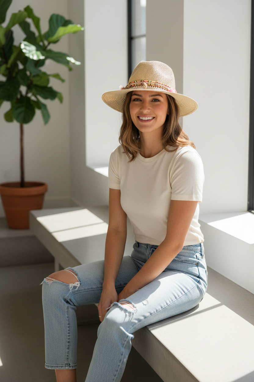 Osbourne Adjustable Straw Hat