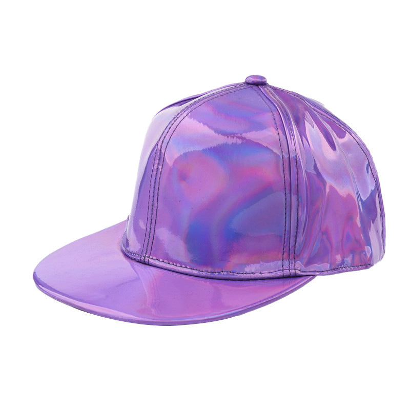 TheCapSpot - Reflective Brim Leather Cap