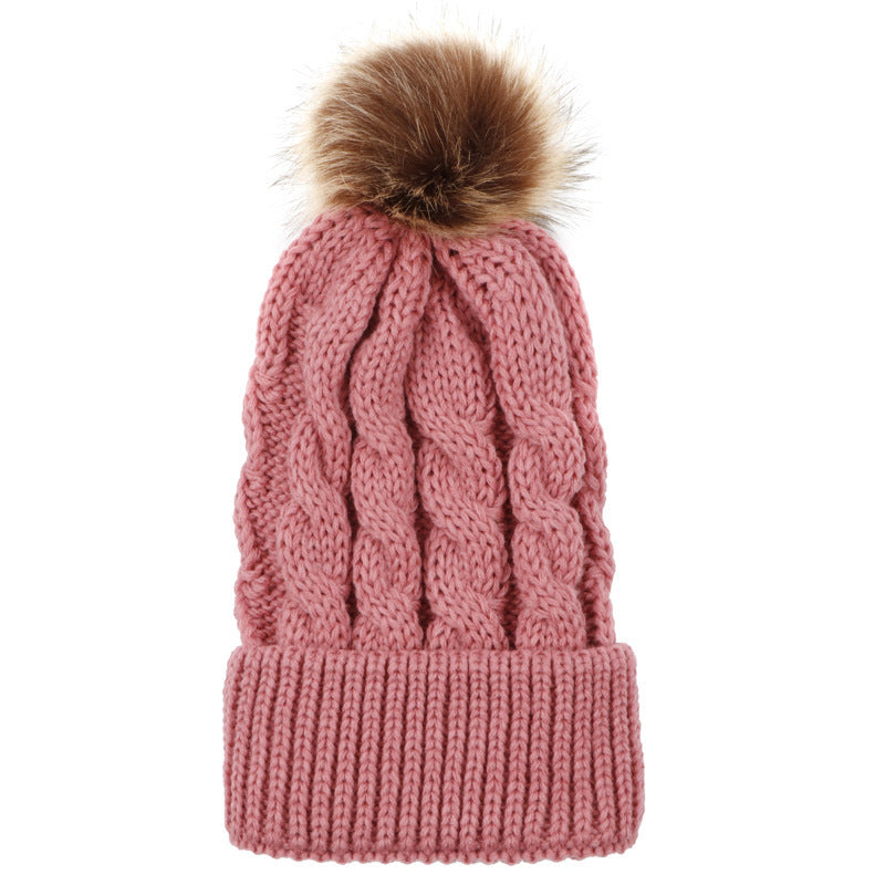 The CapSpot - Autumn and winter ball twist knit hat