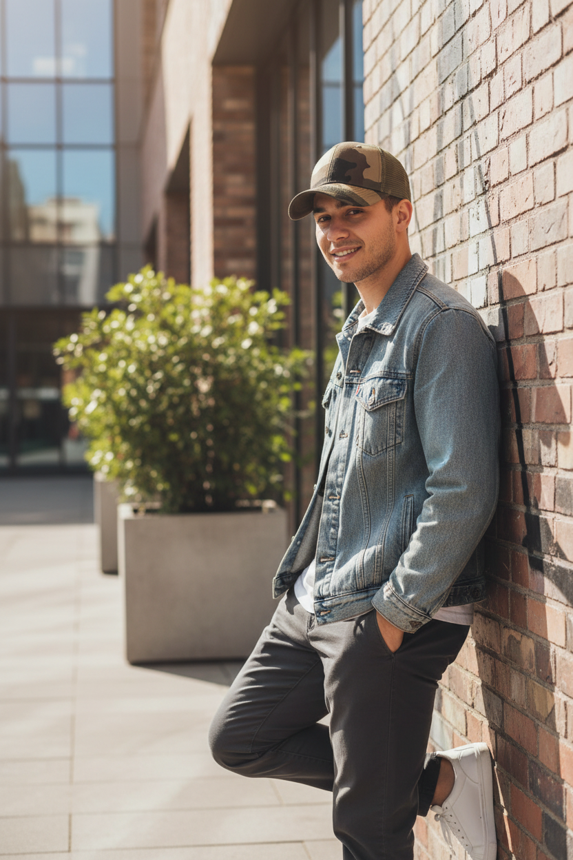 Aubrey Camouflage Baseball Cap | Breathable Sun Hat